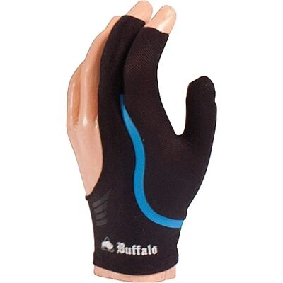 Gant de Billard Réversible Buffalo - XL Design Sportif Noir/Bleu - Publicité Gant de Billard Réversible Buffalo - XL Design Sportif Noir/Bleu - Publicité