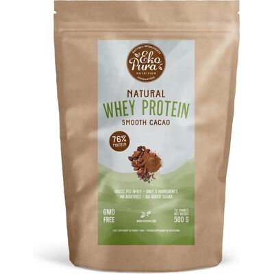 Proteína de Suero Orgánico Ekopura - Cacao, 76% Proteína Natural Proteína de Suero Orgánico Ekopura - Cacao, 76% Proteína Natural
