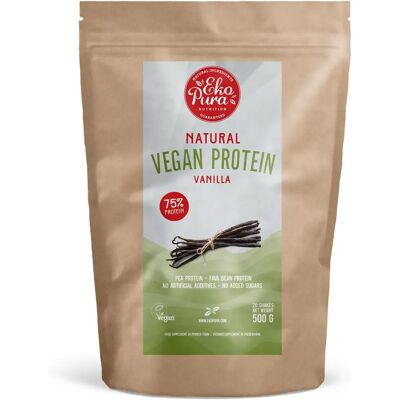 Ekopura Veganes Protein Vanille - Natürlich - 72% Protein - Vegan, Bio, 500g Ekopura Veganes Protein Vanille - Natürlich - 72% Protein - Vegan, Bio, 500g