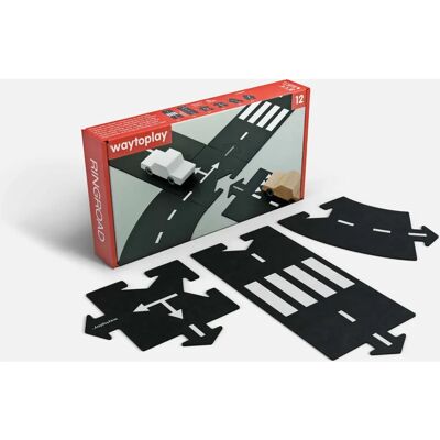 Waytoplay Flexibler Gummirennstrecke - 12 Teile Waytoplay Flexibler Gummirennstrecke - 12 Teile