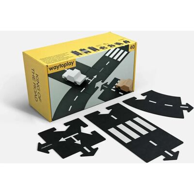 Waytoplay King of the Road - Flexibles Gummispielbahn-Set 40 Teile Waytoplay King of the Road - Flexibles Gummispielbahn-Set 40 Teile