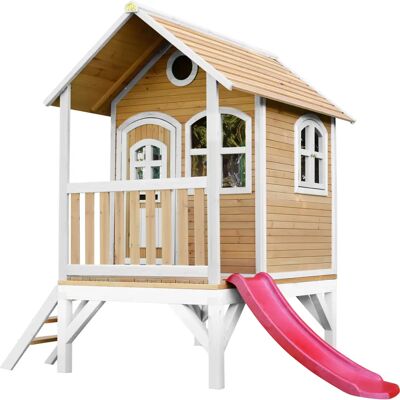 AXI Maison de Jeu Tom - Maison en Bois avec Toboggan & Plateforme - Publicité AXI Maison de Jeu Tom - Maison en Bois avec Toboggan & Plateforme - Publicité