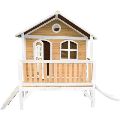 Axi Stef Spielhaus - Holz Spielhaus mit Rutsche - Kinderspiel im Garten Axi Stef Spielhaus - Holz Spielhaus mit Rutsche - Kinderspiel im Garten