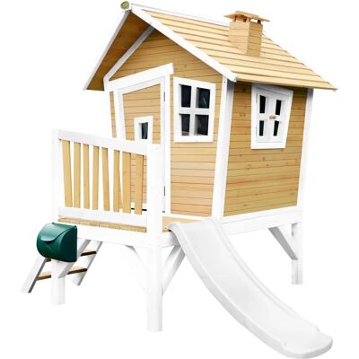 Casa de Juegos Robin de AXI Marrón/Blanco - Tobogán y Casa de Juego de Madera Casa de Juegos Robin de AXI Marrón/Blanco - Tobogán y Casa de Juego de Madera