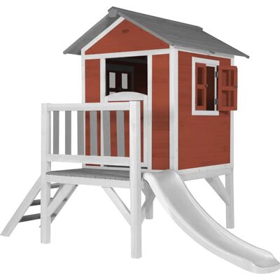 Maison de jeu AXI Beach Lodge XL - Rouge et Blanc avec Toboggan Maison de jeu AXI Beach Lodge XL - Rouge et Blanc avec Toboggan