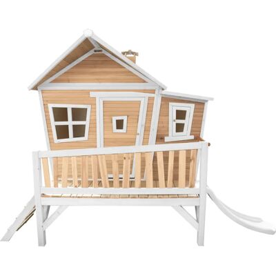 AXI Emma Spielhaus Braun/weiß - Rutsche AXI Emma Spielhaus Braun/weiß - Rutsche