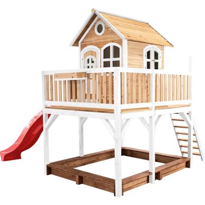 AXI Classic Liam Spielhaus - Holzspielhaus für Kinder mit Rutsche & Sandkasten AXI Classic Liam Spielhaus - Holzspielhaus für Kinder mit Rutsche & Sandkasten