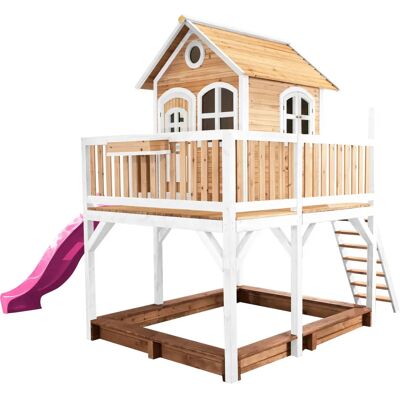 AXI Classic Liam Spielhaus - Holzspielhaus mit Rutsche und Sandkasten AXI Classic Liam Spielhaus - Holzspielhaus mit Rutsche und Sandkasten