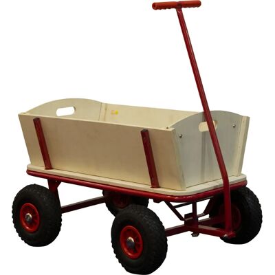 Sunny Billy Beach Wagon - Wooden, Beach, Red - Wagon Sunny Billy Beach Wagon - Wooden, Beach, Red - Wagon