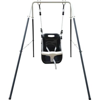 AXI Metallbabyschaukel - Anthrazit/Cremegrau AXI Metallbabyschaukel - Anthrazit/Cremegrau