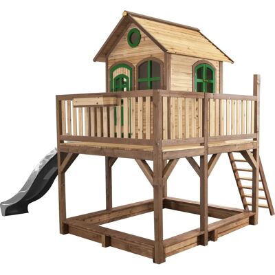 AXI Classic Liam Spielhaus - Holzspielhaus mit Rutsche & Sandkasten AXI Classic Liam Spielhaus - Holzspielhaus mit Rutsche & Sandkasten