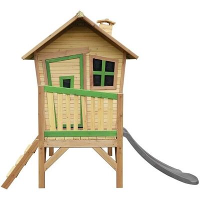 AXI Spielhaus Romy - FSC Holz, Plattform 148cm, Rutsche 290cm AXI Spielhaus Romy - FSC Holz, Plattform 148cm, Rutsche 290cm