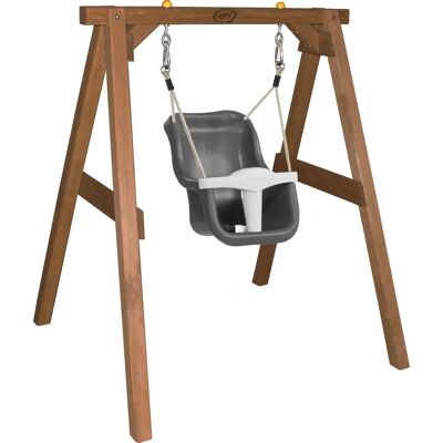 Balancelle bébé AXI Marron avec siège Gris/Blanc - Balancelle bébé - Publicité Balancelle bébé AXI Marron avec siège Gris/Blanc - Balancelle bébé - Publicité