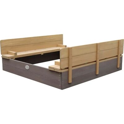 Axi Ella XL Bac à sable - Bois FSC, Bancs, Verrou, 120x120x20cm - Publicité Axi Ella XL Bac à sable - Bois FSC, Bancs, Verrou, 120x120x20cm - Publicité