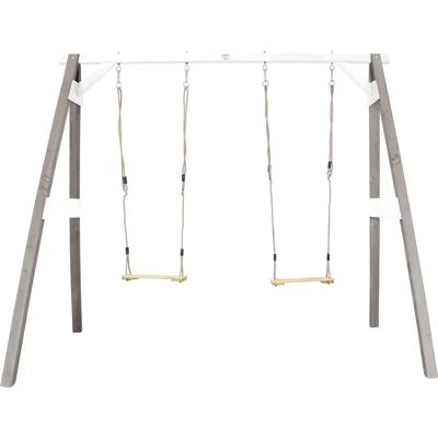 Columpio doble AXI - Juego de jardín de madera para 2 niños Columpio doble AXI - Juego de jardín de madera para 2 niños