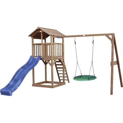 AXI Strand Speeltoren met Summer Nest Schommel - Bruin AXI Strand Speeltoren met Summer Nest Schommel - Bruin
