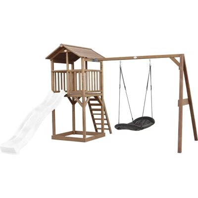 Torre de Juego AXI Beach con Columpio Nido Roxy - Madera Torre de Juego AXI Beach con Columpio Nido Roxy - Madera