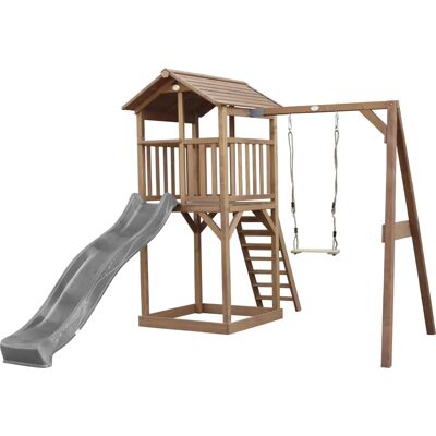 AXI Beach Tower Braun Grau Rutsche Schaukel - Spielturm AXI Beach Tower Braun Grau Rutsche Schaukel - Spielturm