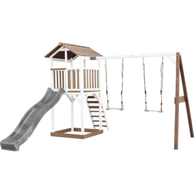 AXI Beach Tower - Doppel-Schaukel, Rutsche, Holzspielturm AXI Beach Tower - Doppel-Schaukel, Rutsche, Holzspielturm