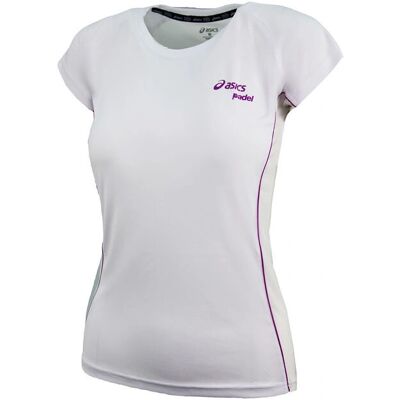 Asics Motion Dry Padel Wit T-Shirt - Kort mouw, ademend, gerecyclede materialen - T-Shirt Asics Motion Dry Padel Wit T-Shirt - Kort mouw, ademend, gerecyclede materialen - T-Shirt