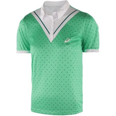 Asics Motion Dry Club Kort Mouw Tennis Polo Top Vrouw Groen - Maat Asics Motion Dry Club Kort Mouw Tennis Polo Top Vrouw Groen - Maat