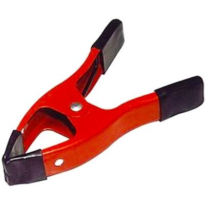 Pince métallique ergonomique Benson - 10cm - Rouge/Noir - Publicité Pince métallique ergonomique Benson - 10cm - Rouge/Noir - Publicité