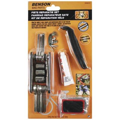 Kit di Riparazione Bicicletta Bensontools - 9 Pezzi Kit di Riparazione Bicicletta Bensontools - 9 Pezzi