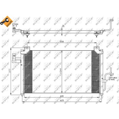 NRF Easy Fit 35356 Luftkondensator - Klimatillbehör NRF Easy Fit 35356 Luftkondensator - Klimatillbehör