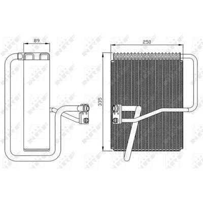 NRF 36072 Klimaanlegg Fordamper - Klimaanlegg Fordamper NRF 36072 Klimaanlegg Fordamper - Klimaanlegg Fordamper