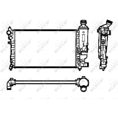 NRF 50434 - Hűtőradiátor - Alumínium, 297x530x24mm NRF 50434 - Hűtőradiátor - Alumínium, 297x530x24mm