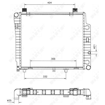NRF 50533 Alumiinijäähdytin - W124 Mercedes-Benz NRF 50533 Alumiinijäähdytin - W124 Mercedes-Benz