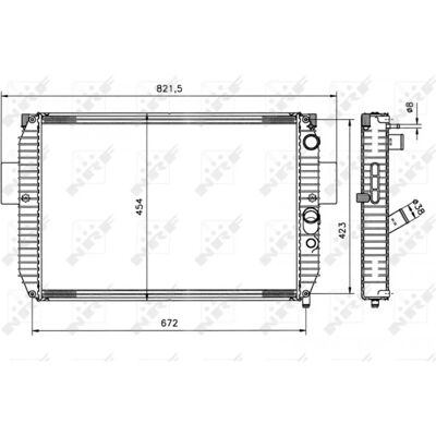 Radiador de aluminio NRF 51564 para IVECO Daily 2 y 3 - Radiador Radiador de aluminio NRF 51564 para IVECO Daily 2 y 3 - Radiador