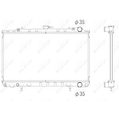 NRF 648 360 16 Aluminium Radiator - Motorkjøling NRF 648 360 16 Aluminium Radiator - Motorkjøling