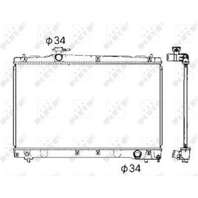 NRF 53401 Aluminium Radiator - Kylsystem NRF 53401 Aluminium Radiator - Kylsystem