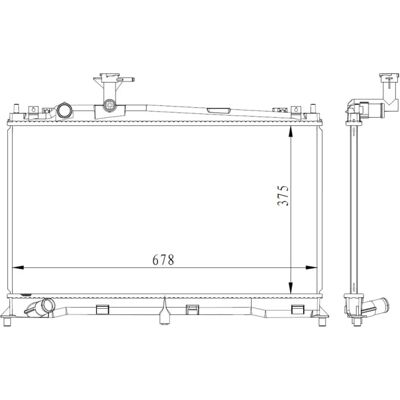 Mazda LF1715200 Aluminium Radiator - Kjølesystem Mazda LF1715200 Aluminium Radiator - Kjølesystem