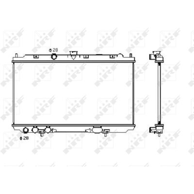 NRF 53427 Radiador de Aluminio - Enfriamiento del Motor - Nissan Almera II 3/5 puertas NRF 53427 Radiador de Aluminio - Enfriamiento del Motor - Nissan Almera II 3/5 puertas