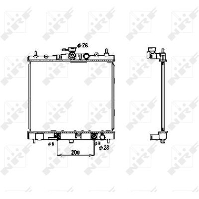Radiator din aluminiu NRF 53477 - Sistem de răcire Radiator din aluminiu NRF 53477 - Sistem de răcire