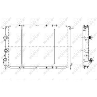 NRF Aluminium Radiator til MEGANE 1, Scenic - Radiator NRF Aluminium Radiator til MEGANE 1, Scenic - Radiator