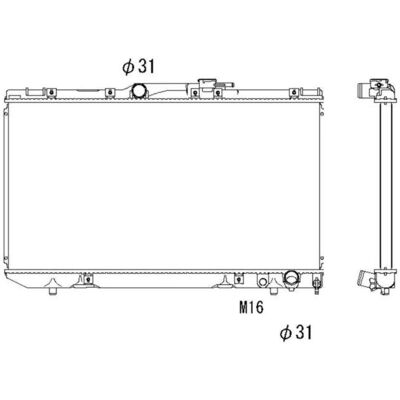 NRF 503964 Radiator motor Toyota Carina E - Răcire, aluminiu NRF 503964 Radiator motor Toyota Carina E - Răcire, aluminiu