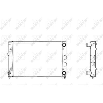NRF Aluminiumradiator Passat B3/B4 - Kylning - Motor NRF Aluminiumradiator Passat B3/B4 - Kylning - Motor