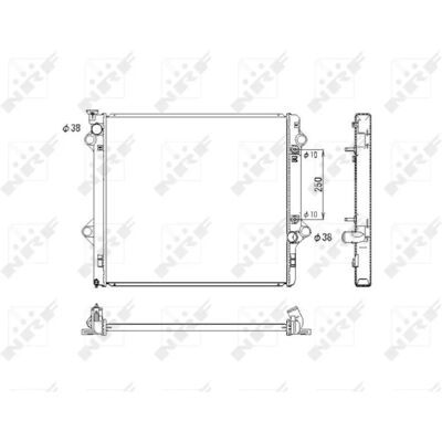 Radiatore in alluminio NRF Land Cruiser Prado 120 - Sistema di raffreddamento Radiatore in alluminio NRF Land Cruiser Prado 120 - Sistema di raffreddamento