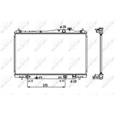 Radiator Silnik NRF 53678 z Aluminium - System Chłodzenia Wody/Oleju Radiator Silnik NRF 53678 z Aluminium - System Chłodzenia Wody/Oleju