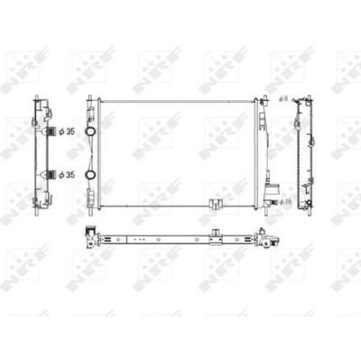 Ψυγείο NRF 53756 Αλουμινίου - Κεφαλές Ψύξης Συγκολλημένες Ψυγείο NRF 53756 Αλουμινίου - Κεφαλές Ψύξης Συγκολλημένες