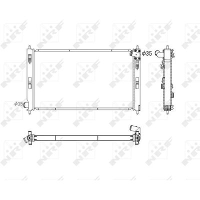 NRF 53753 Aluminium Kühler - Motorkühlung NRF 53753 Aluminium Kühler - Motorkühlung