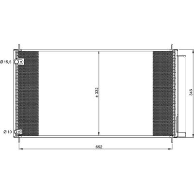 Toyota NRF 35838 Condensatore A/C in alluminio - Facile da installare Toyota NRF 35838 Condensatore A/C in alluminio - Facile da installare
