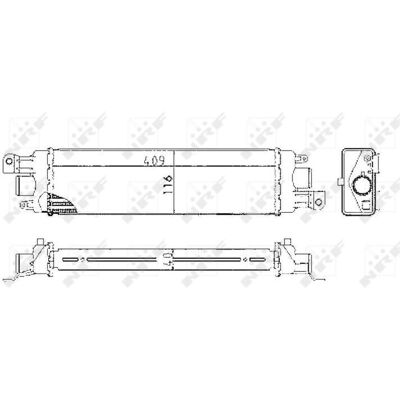 Nrf 30038 Ladeluftkühler für Fiat Strada Pick-up 1.3 D Multijet - Intercooler Nrf 30038 Ladeluftkühler für Fiat Strada Pick-up 1.3 D Multijet - Intercooler