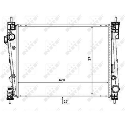NRF Giulietta 5-dørs Aluminium Radiator - Radiator NRF Giulietta 5-dørs Aluminium Radiator - Radiator