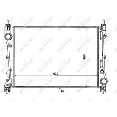 NRF 53935 Aluminium Kühler für Fiat Doblo II - Radiator NRF 53935 Aluminium Kühler für Fiat Doblo II - Radiator
