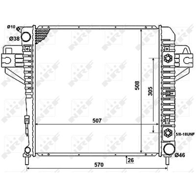 Radiator din aluminiu NRF 53961 - Răcire Radiator din aluminiu NRF 53961 - Răcire