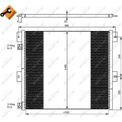 NRF Easy Fit 35924 Aluminium Kondensator - Klimaanlage NRF Easy Fit 35924 Aluminium Kondensator - Klimaanlage